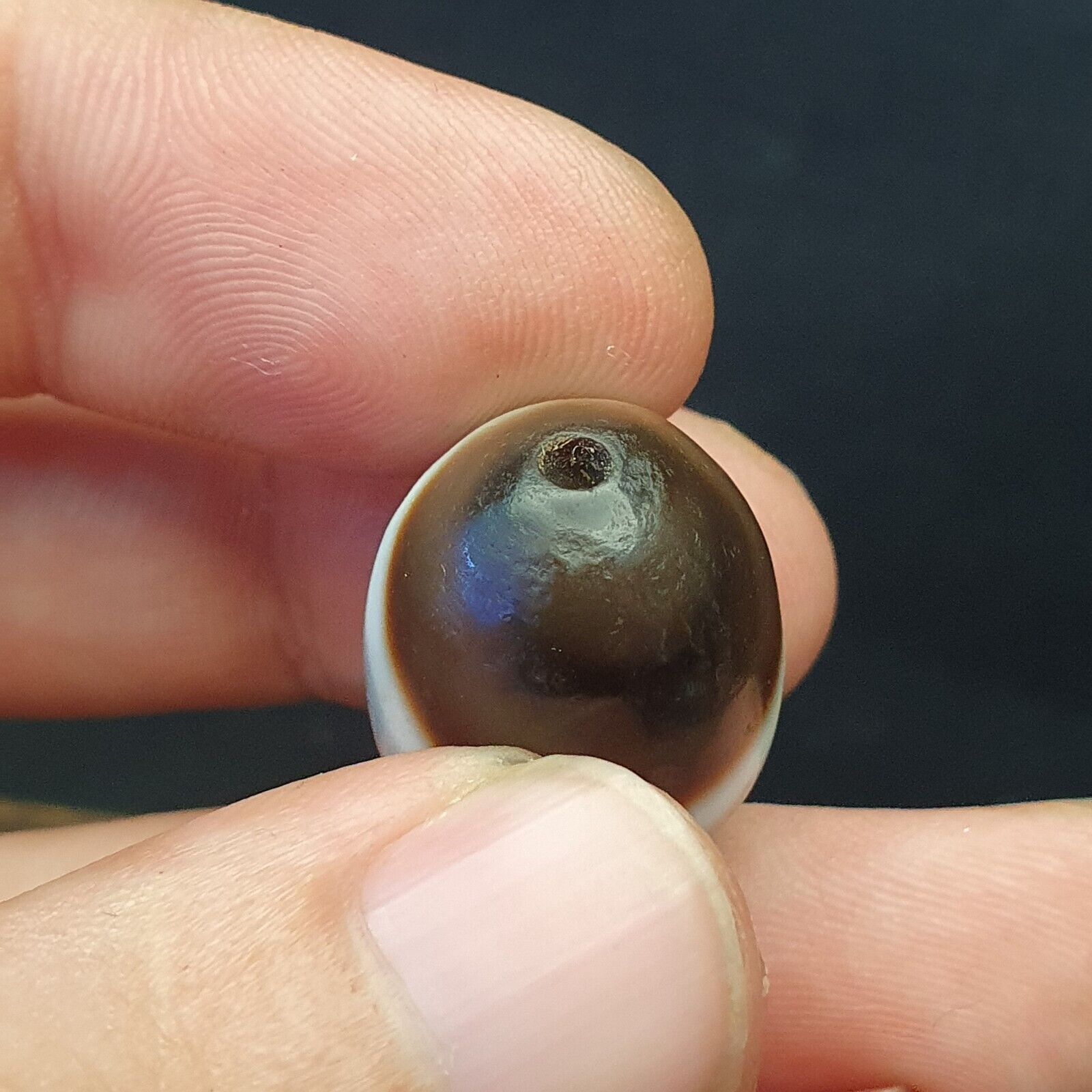 Antique Ancient Old Himalayan Sulumany Agate Bead