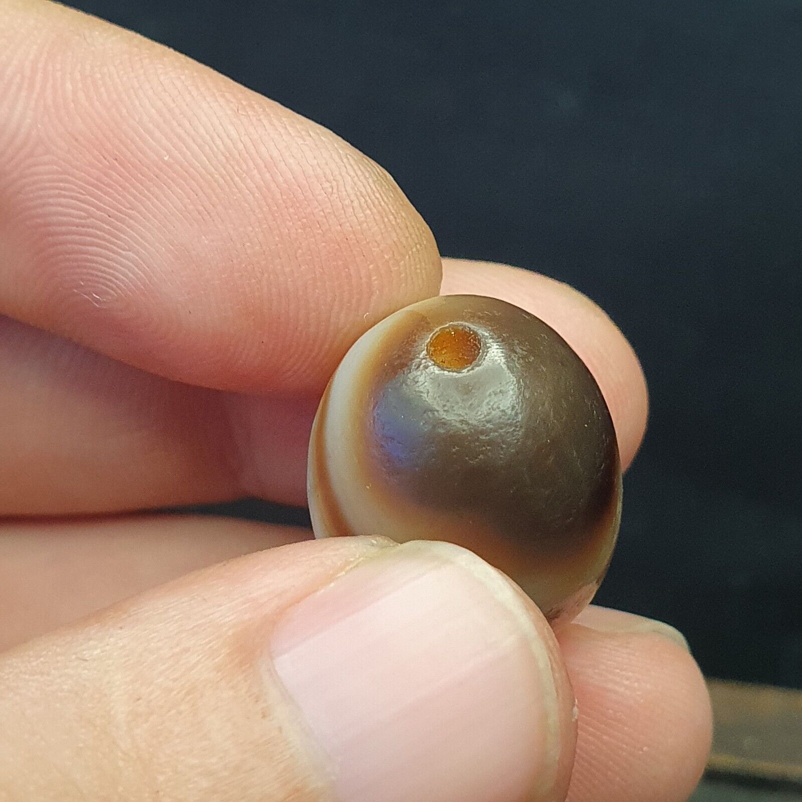 Antique Ancient Old Himalayan Sulumany Agate Bead