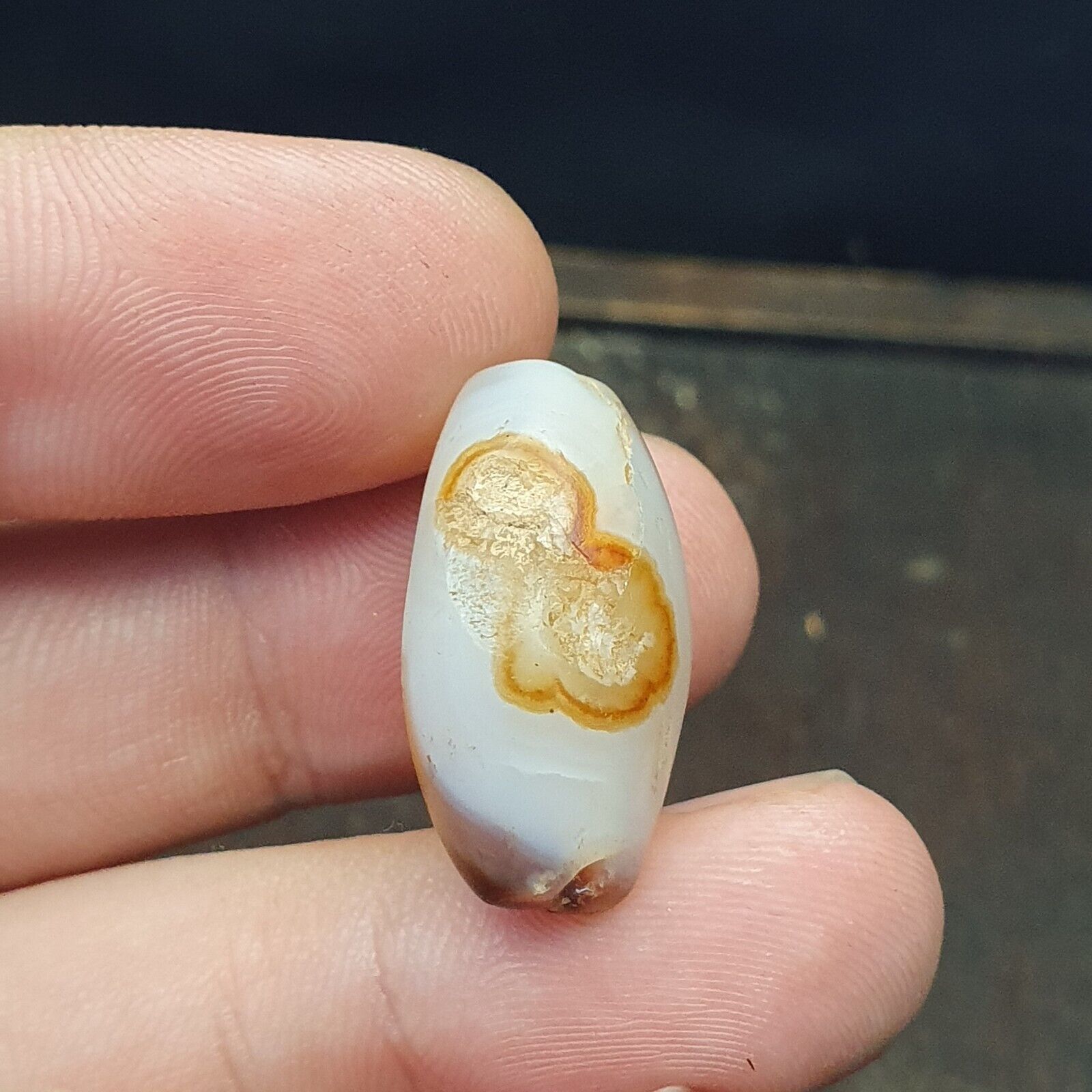 Antique Ancient Old Himalayan Sulumany Agate Bead from Afghanistan