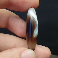 Antique Ancient Old Himalayan Indo Tibetan Sulaimani Agate Bead