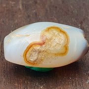 East Oasis Antique Himalayan Sulumani Agate Bead from Afghanistan, Rare Old Stone