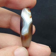 Antique Ancient Old Himalayan Indo Tibetan Sulaimani Agate Bead