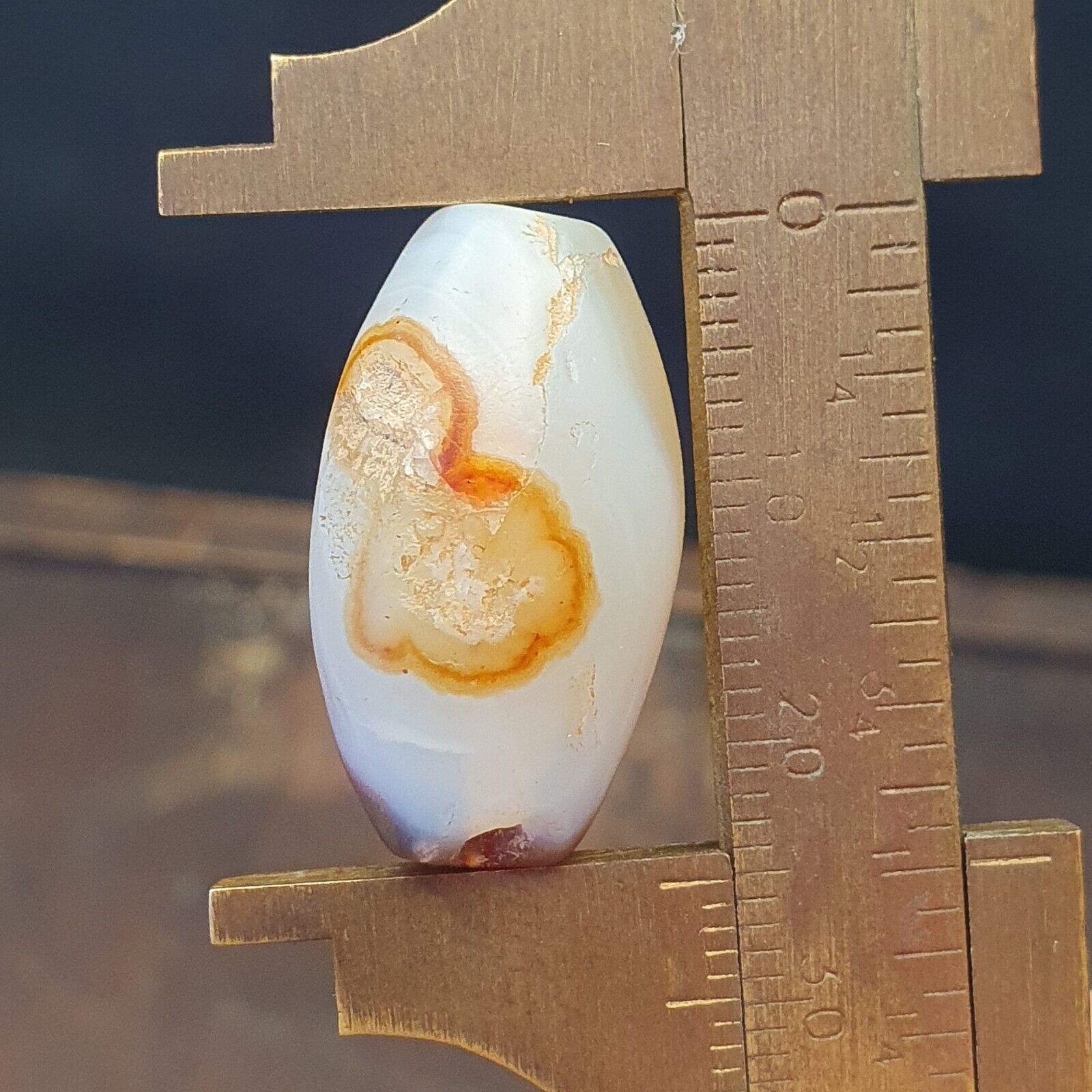 Antique Ancient Old Himalayan Sulumany Agate Bead from Afghanistan