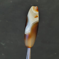 Antique Ancient Old Himalayan Indo Tibetan Sulaimani Agate Bead