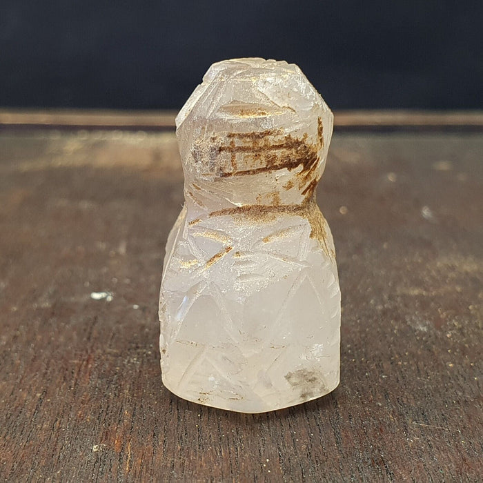 Antique Ancient Sassanian Seal, Crystal Intaglio Stamp
