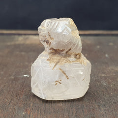 Antique ancient Sassanian Seal, Crystal Intaglio Stamp