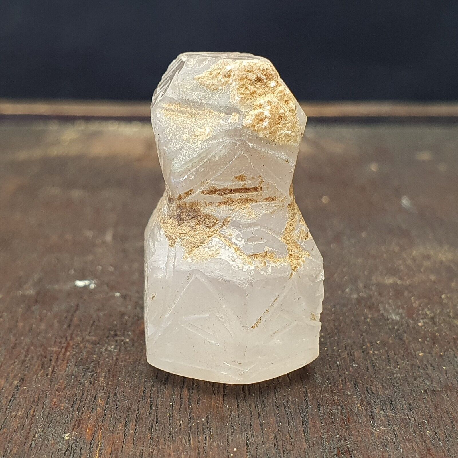Antique ancient Sassanian Seal, Crystal Intaglio Stamp