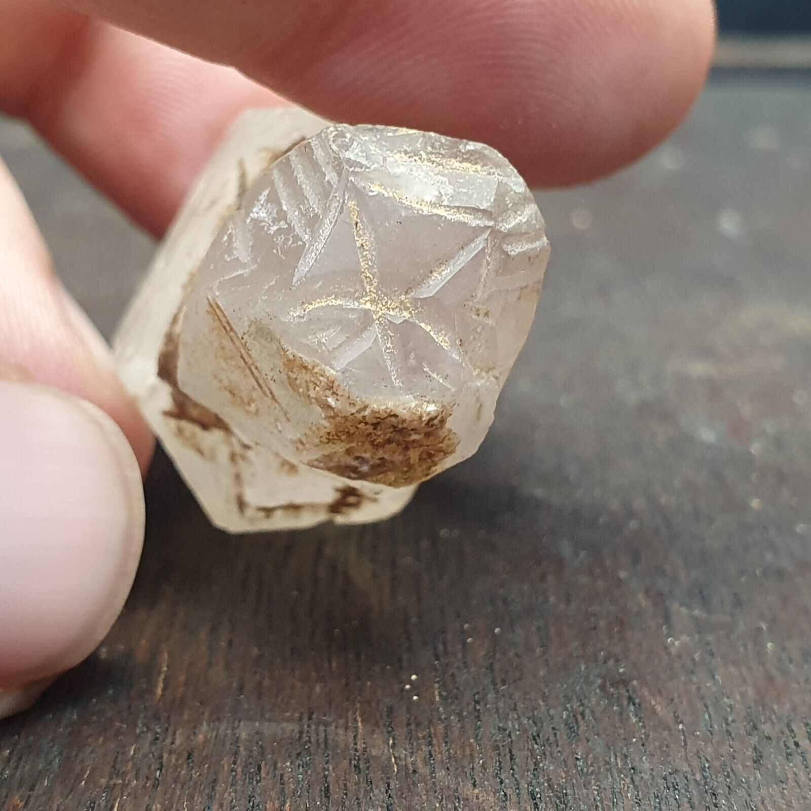 Antique ancient Sassanian Seal, Crystal Intaglio Stamp