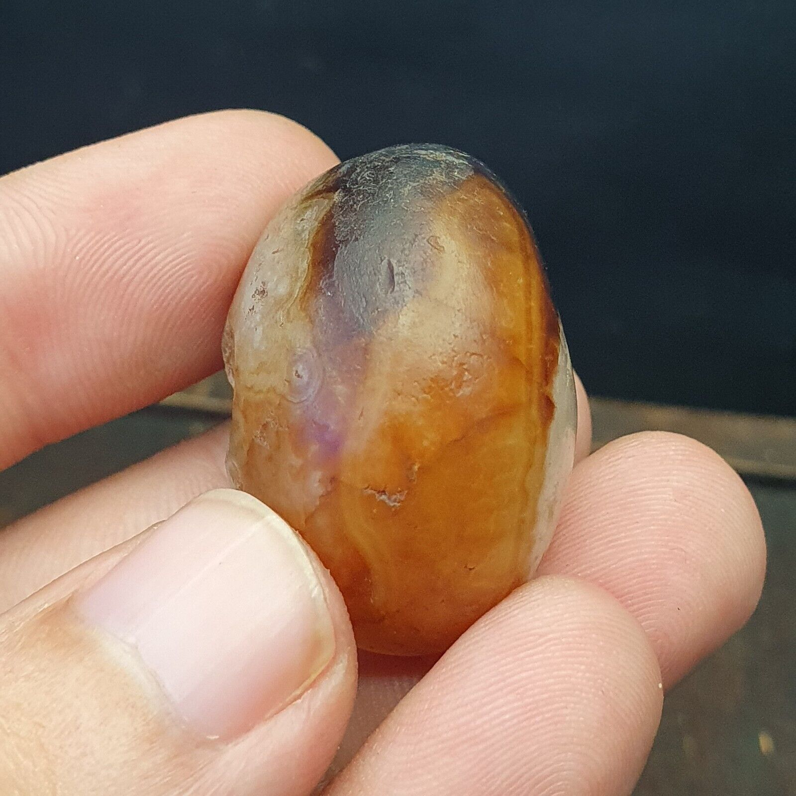 Antique Ancient Old Himalayan Indo Tibetan AGATE Bead