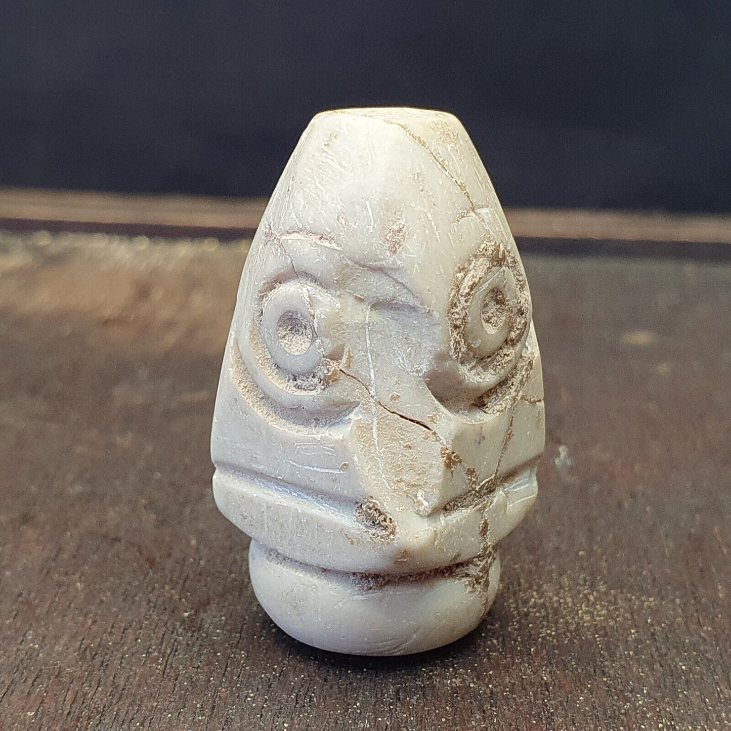 Antike alte alte Himalaya-Indo-Tibetische ACHAT-Perle