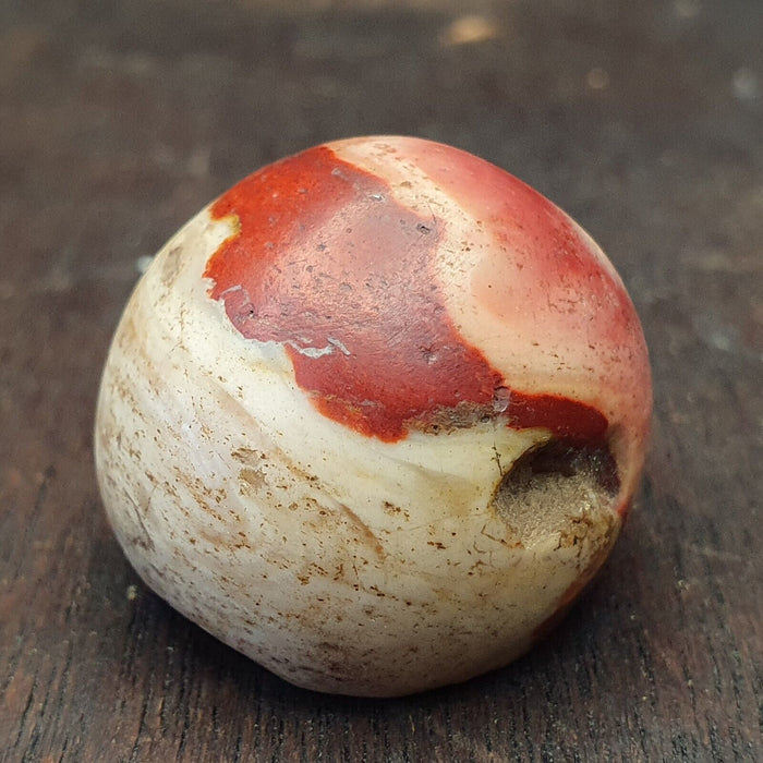 Antique Ancient Old Himalayan Indo Tibetan Jasper Bead