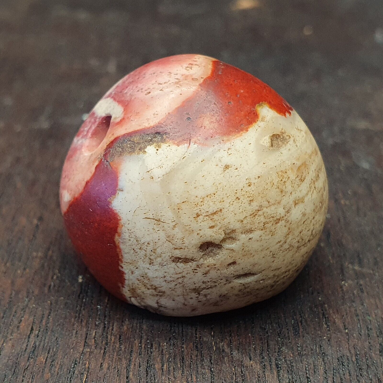 Antike alte alte Himalaya-Indo-Tibetische Jaspis-Perle