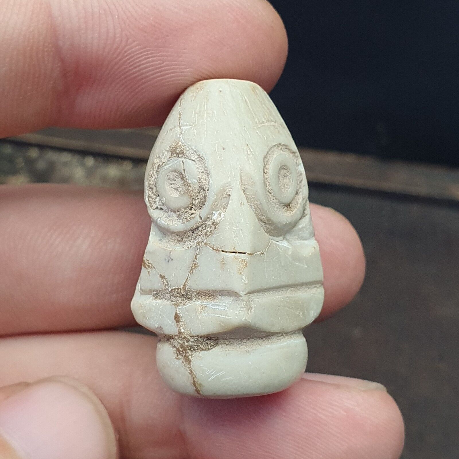 Antique Ancient Old Himalayan Indo Tibetan AGATE Bead