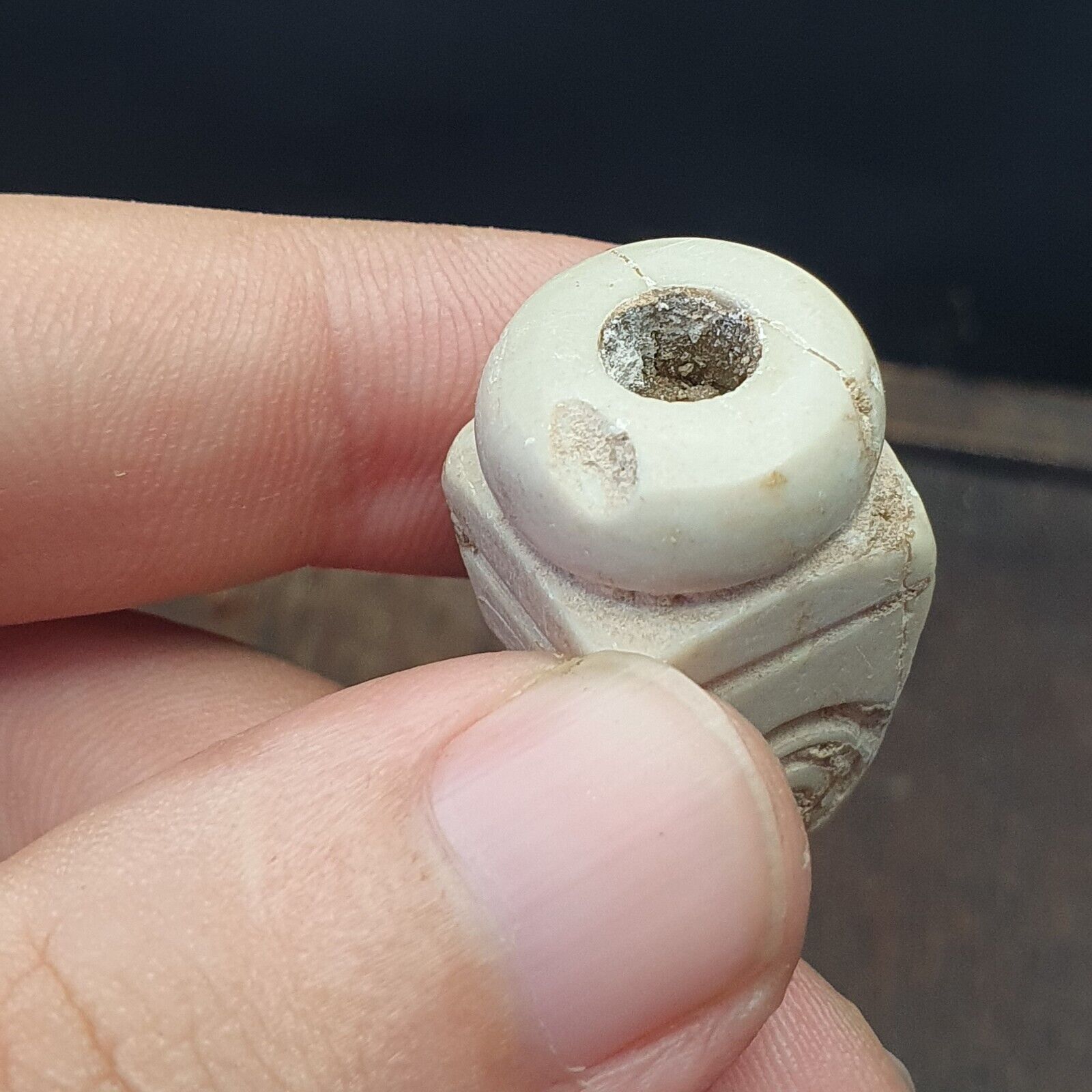 Antique Ancient Old Himalayan Indo Tibetan AGATE Bead