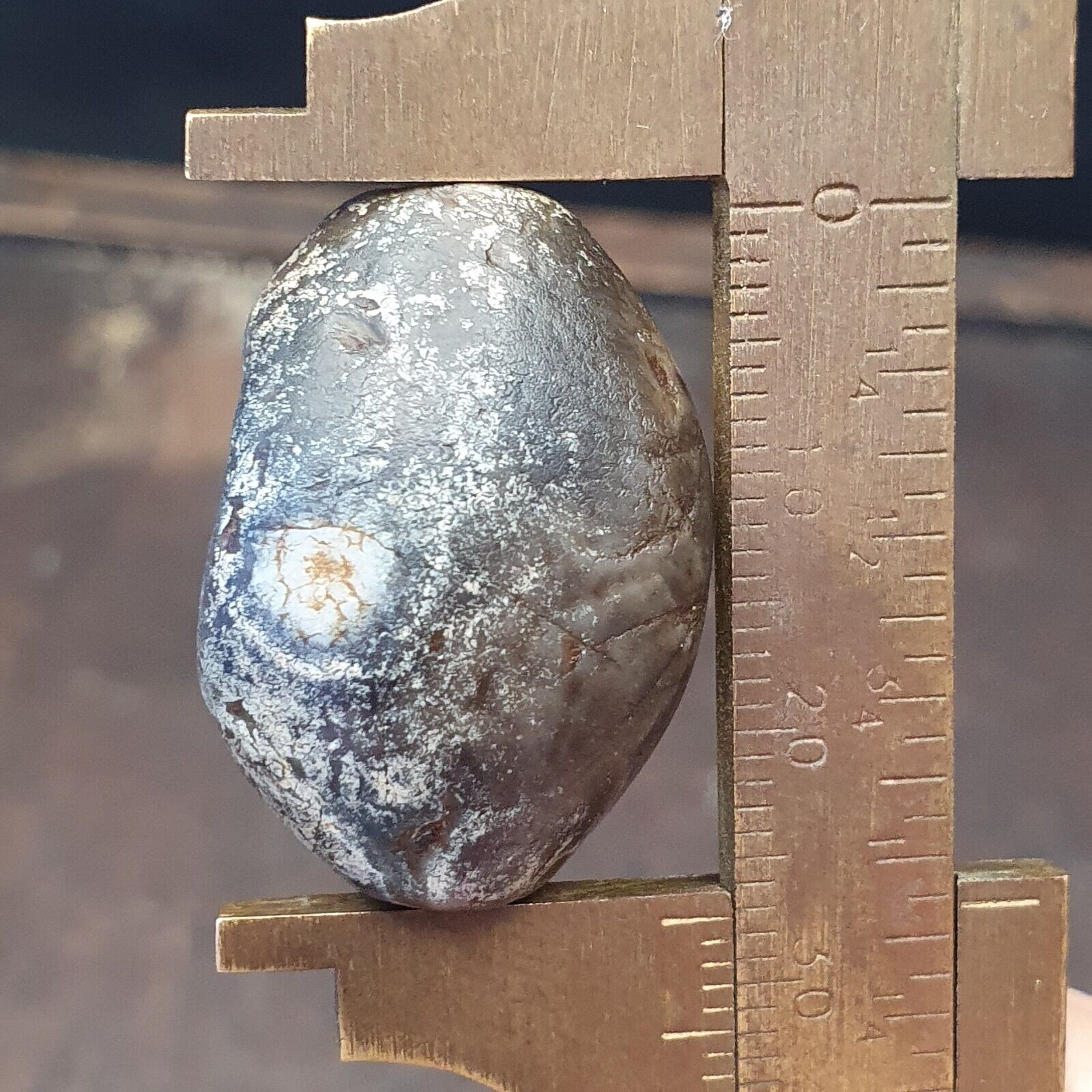 Authentische antike antike alte Himalaya-Siegel-Sulumani-Achat-Perle, sehr seltene Perle