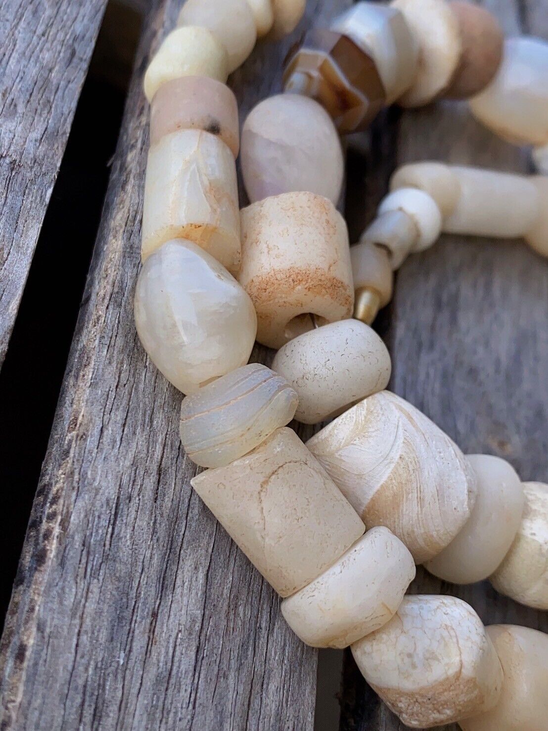 Antique Ancient Roman Era and African Beads Strand Necklace #NC 123