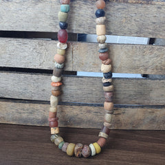 Authentic Ancient Islamic Roman Venetian Era Beads Strand Necklace #GR 223