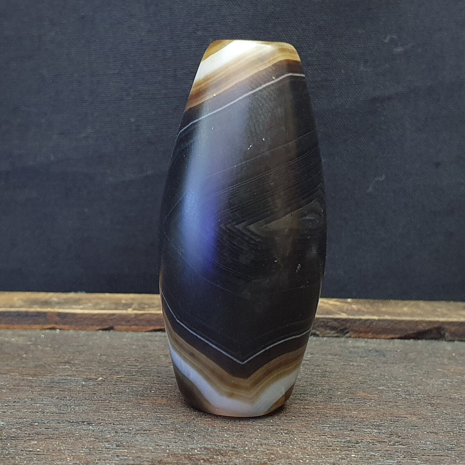 Vintage Old Himalayan Indo Tibetan Very Rare Agate Bead 48mm