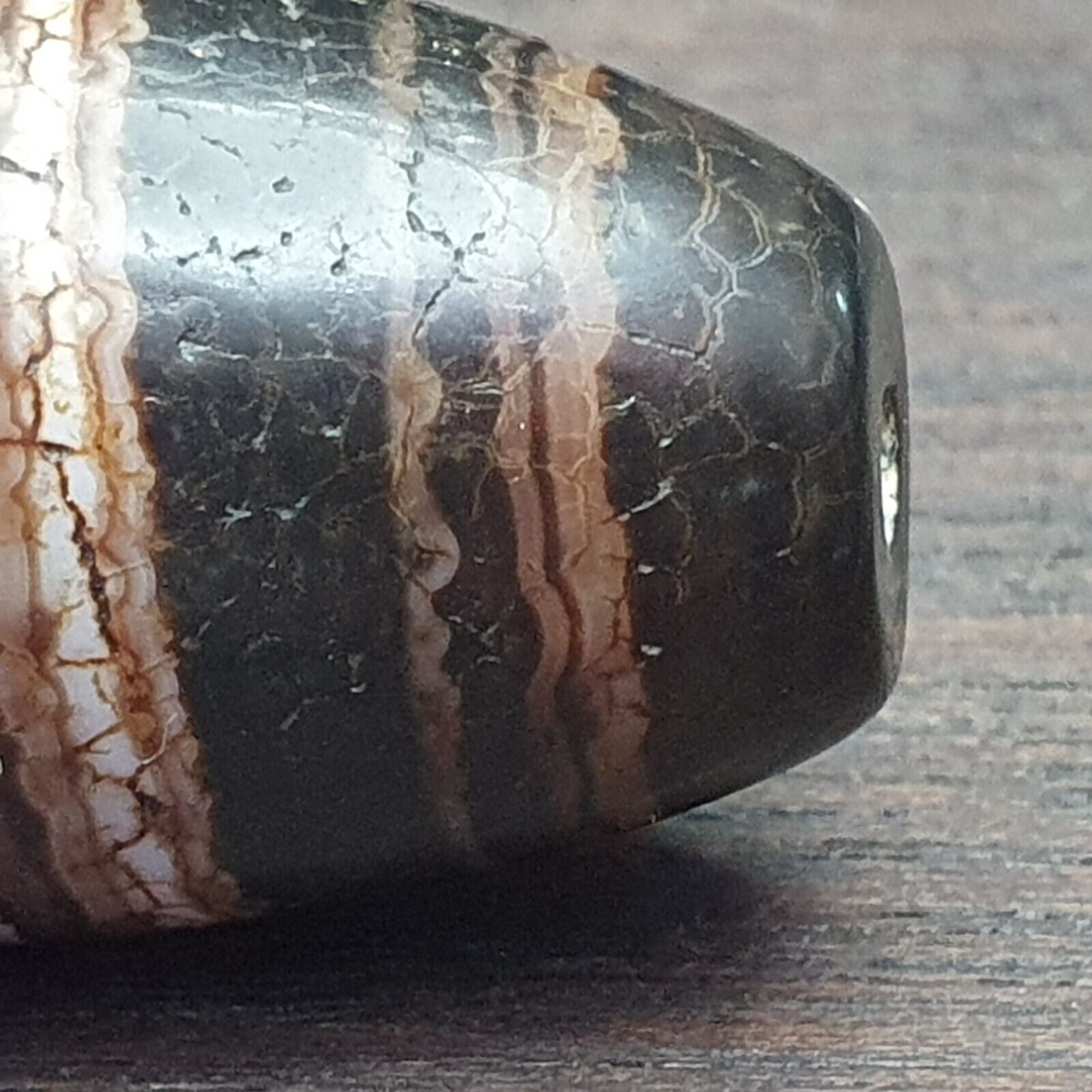 Antique Ancient Old Himalayan Indo Tibetan Very Rare Agate Bead 49mm