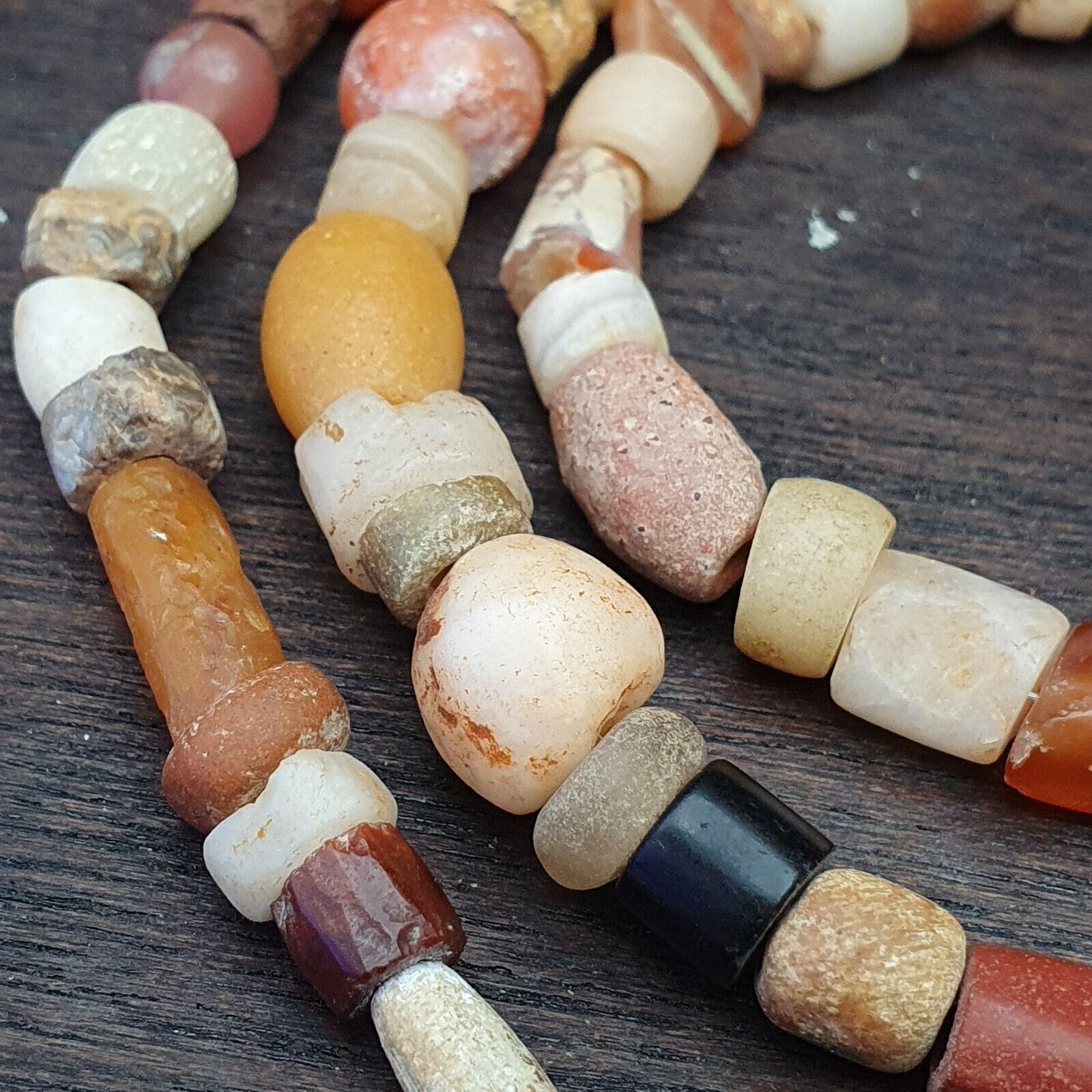 Authentic Ancient Islamic Roman Venetian Era Beads Strand Necklace #LC-NC-12