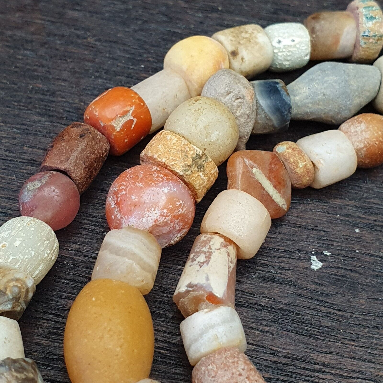 Authentic Ancient Islamic Roman Venetian Era Beads Strand Necklace #LC-NC-12