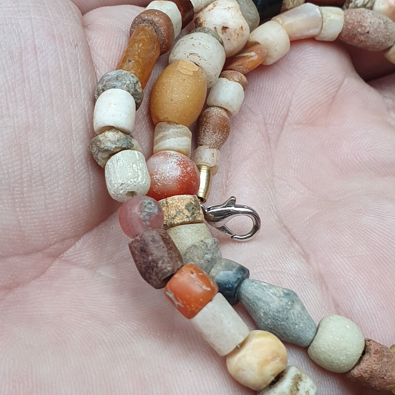 Authentic Ancient Islamic Roman Venetian Era Beads Strand Necklace #LC-NC-12