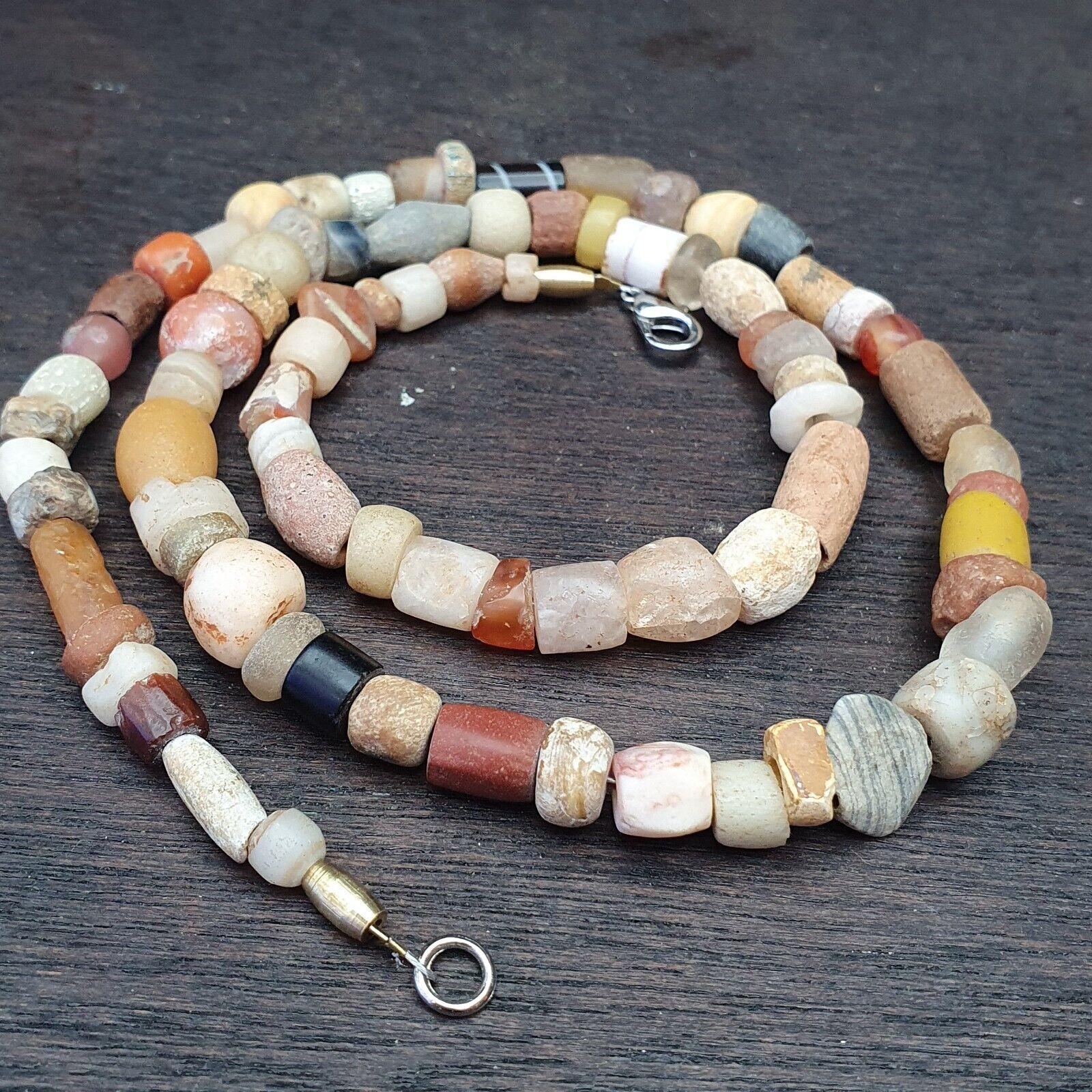 Authentic Ancient Islamic Roman Venetian Era Beads Strand Necklace #LC-NC-12