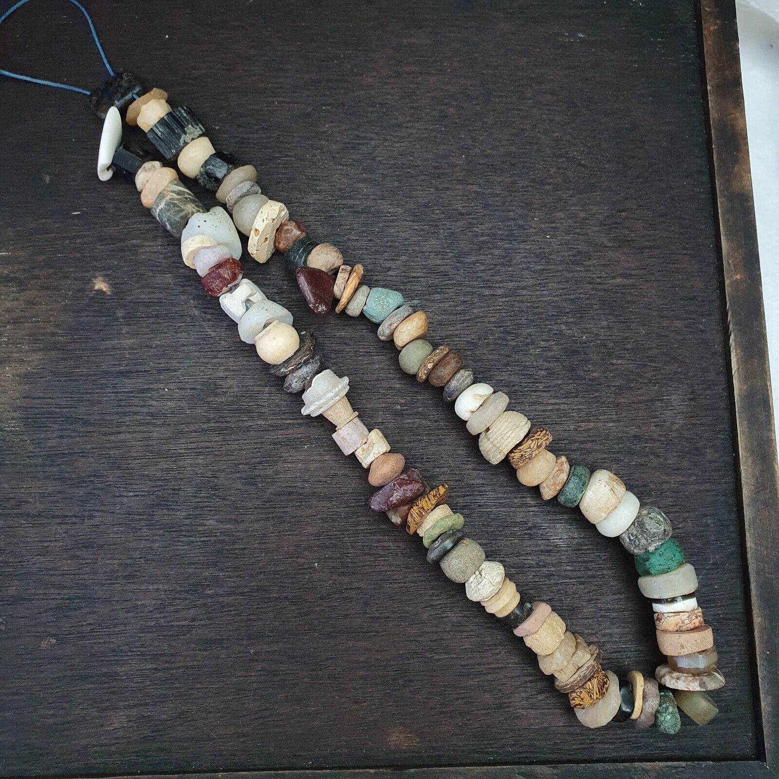 Authentic Ancient Islamic Roman Venetian Era Beads Strand Necklace #KV-KV-21