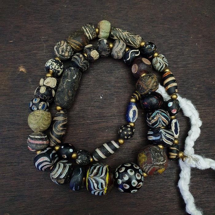 41 Ancient Roman to Early Islamic Mosaic Gabri Glass Beads C. 1st-7th Century Ad