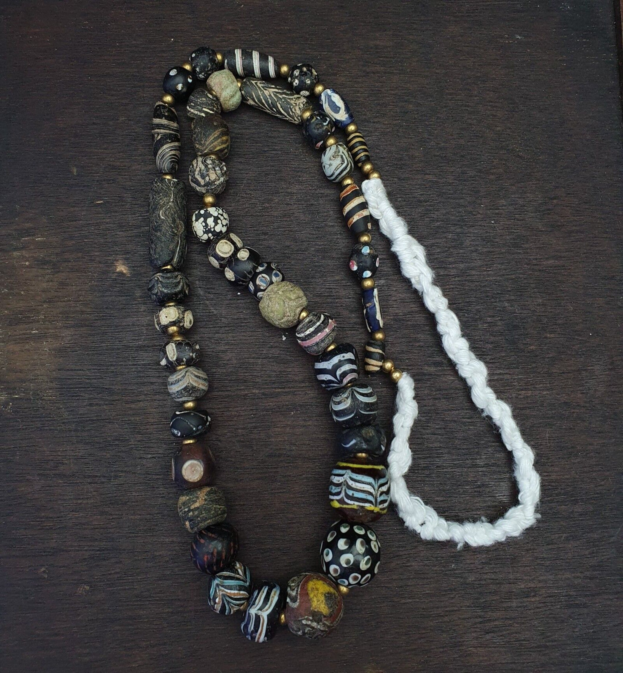 41 Ancient Roman to Early Islamic Mosaic Gabri Glass Beads C. 1st-7th Century AD
