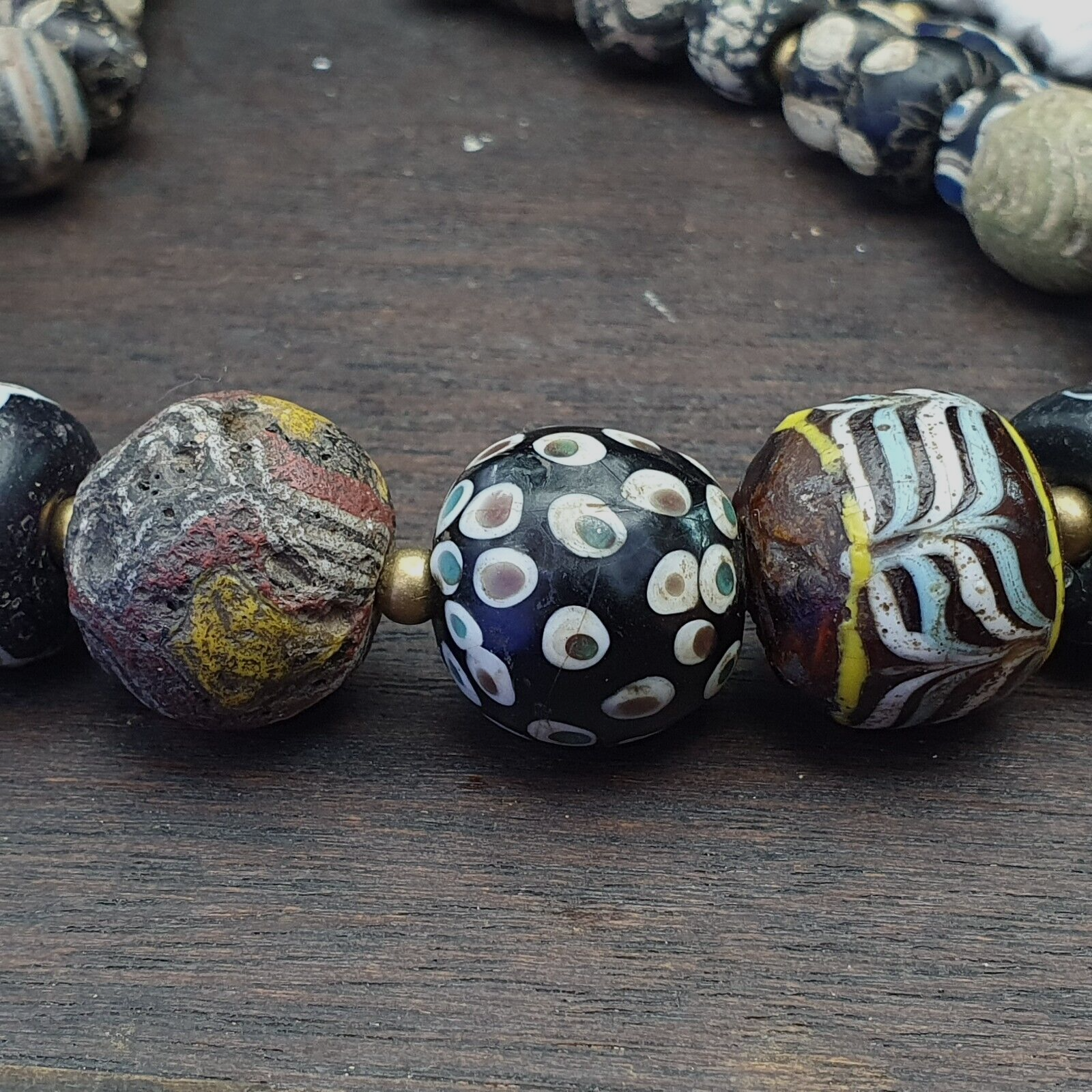41 Ancient Roman to Early Islamic Mosaic Gabri Glass Beads C. 1st-7th Century AD