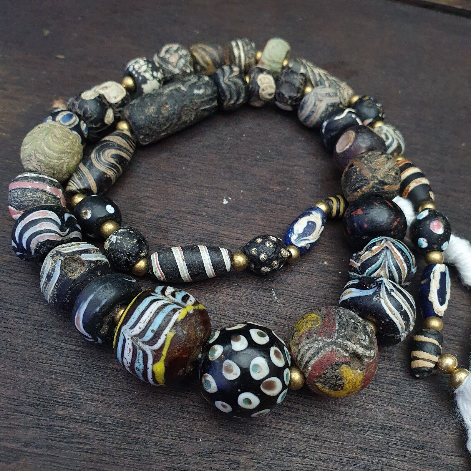 41 Ancient Roman to Early Islamic Mosaic Gabri Glass Beads C. 1st-7th Century AD