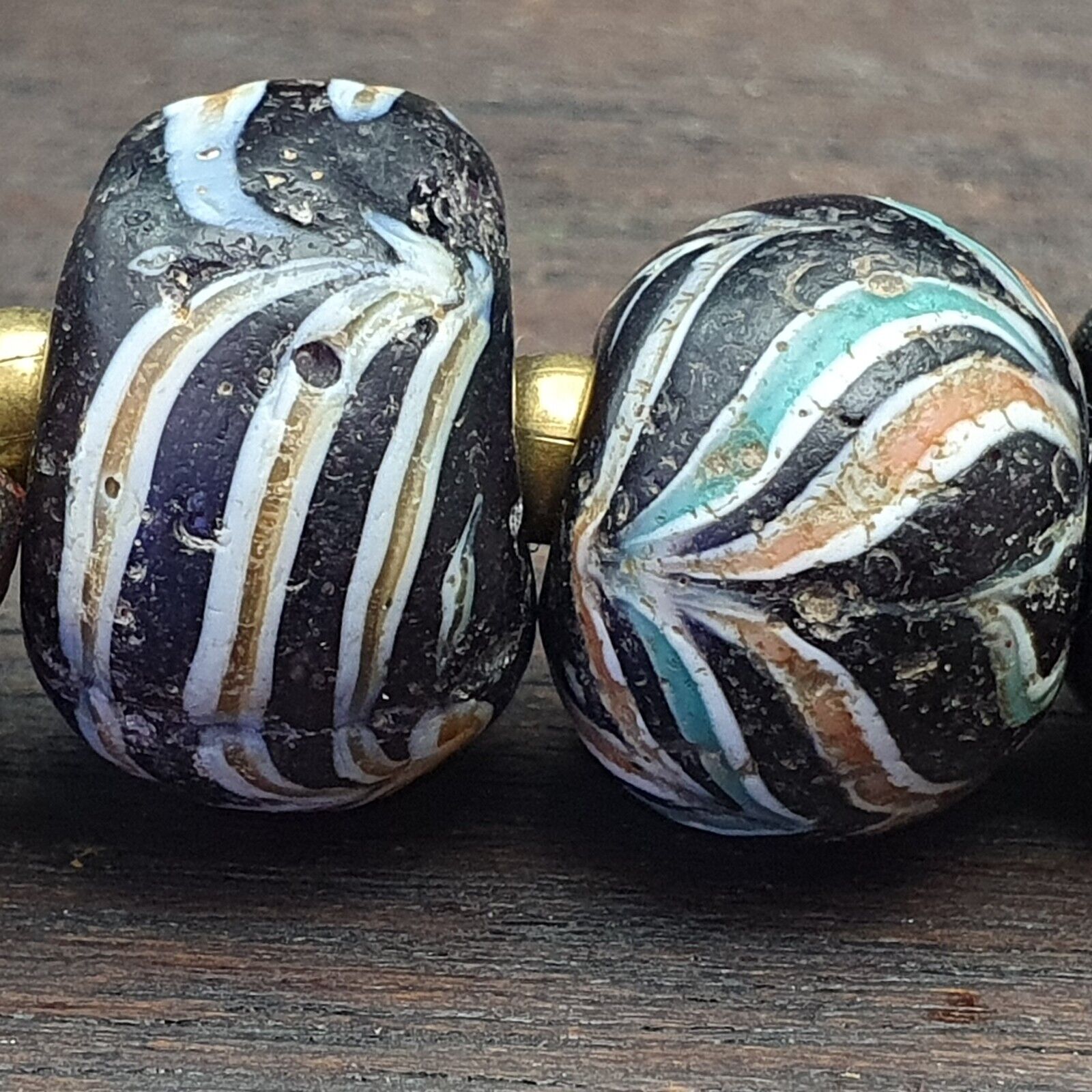 41 Ancient Roman to Early Islamic Mosaic Gabri Glass Beads C. 1st-7th Century AD