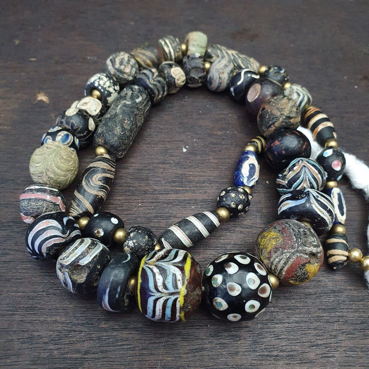 41 Ancient Roman to Early Islamic Mosaic Gabri Glass Beads C. 1st-7th Century AD