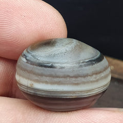Antique Ancient Old Himalayan Indo Tibetan 2 Eye Agate Bead -Svr-518
