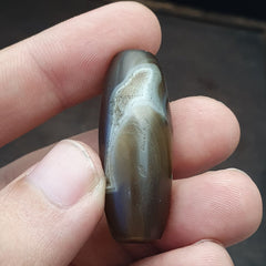 Vintage Old Himalayan Indo Tibetan  Eye Agate Bead -Of-VD-202