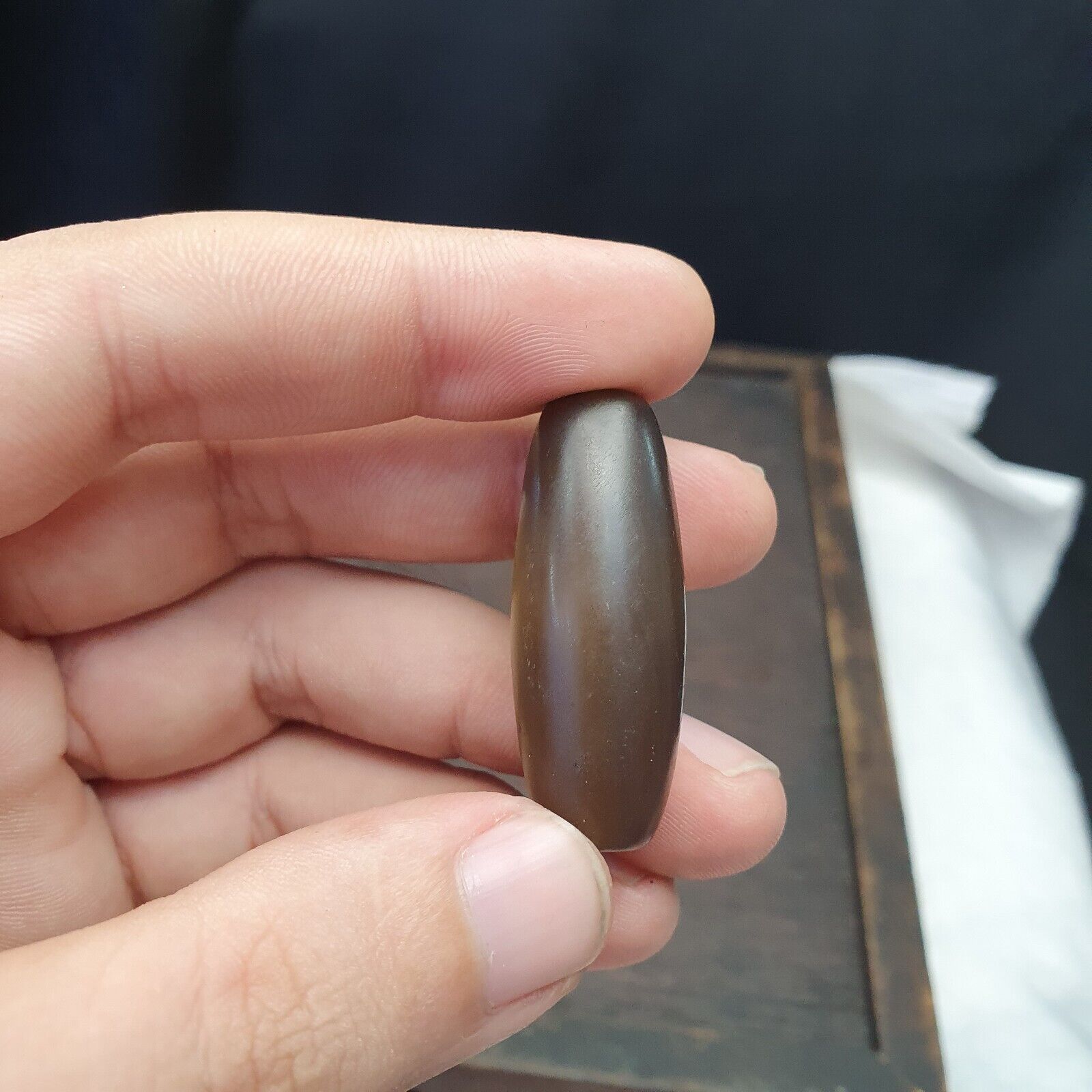 Vintage Old Himalayan Indo Tibetan  Eye Agate Bead -Of-VD-202