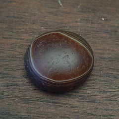 Antique Luk Mik Goat Eye Agate Dzi Amulet Bead