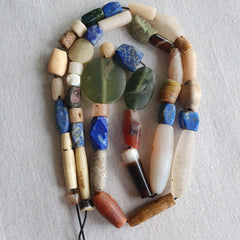 Antique Ancient Roman Era and African Beads Strand Necklace #NC 134