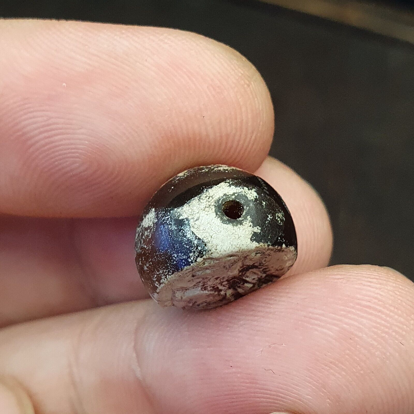 Ancient’s mystical Animal Intaglio Patina AGATE Intaglio Stamp Bead