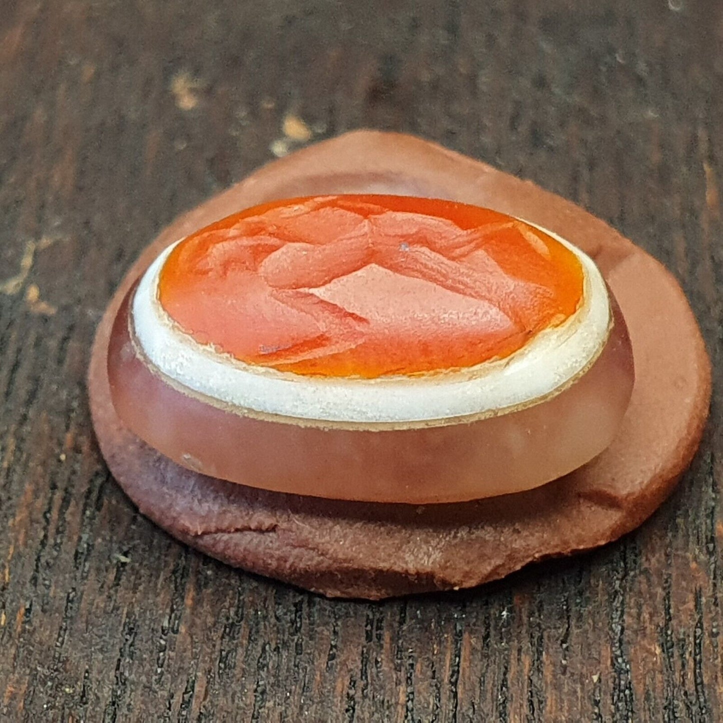 LOT 5 STÜCK Antike antike Luk Mik Eye Achat Dzi Amulett Perle Tiefdruck Mensch
