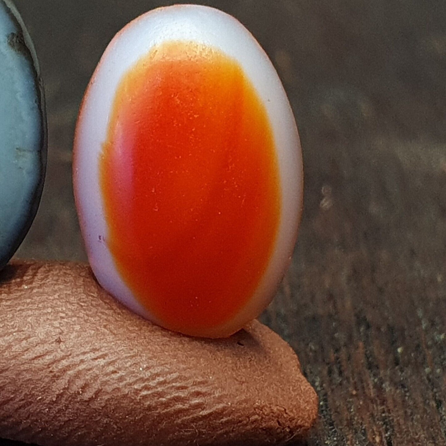 LOT 5 STÜCK Antike antike Luk Mik Eye Achat Dzi Amulett Perle Tiefdruck Mensch