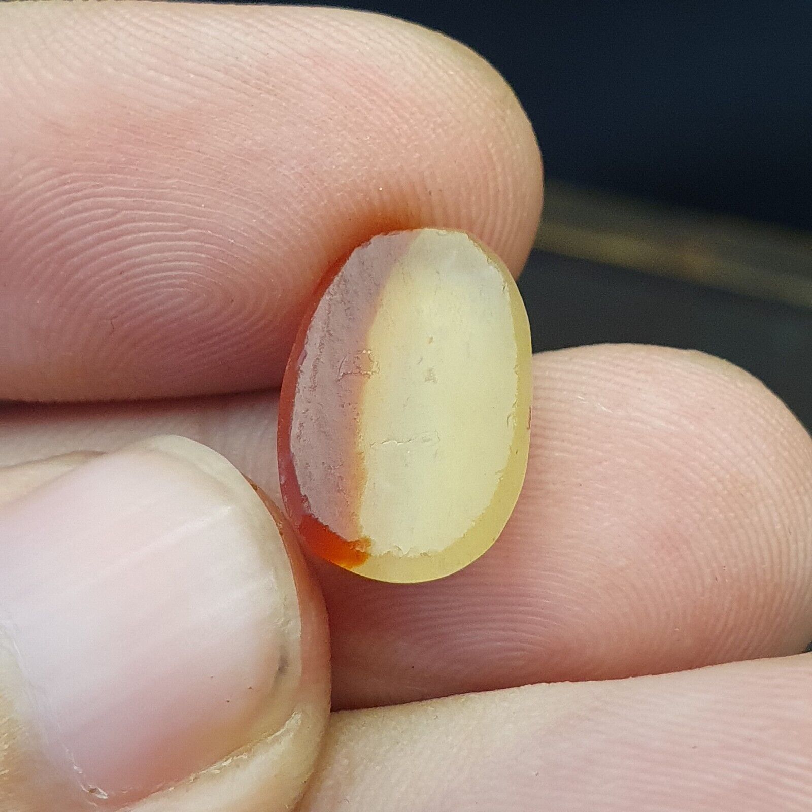 LOT 5 PCS Antique Ancient Luk Mik Eye Agate Dzi Amulet Bead Intaglio Human