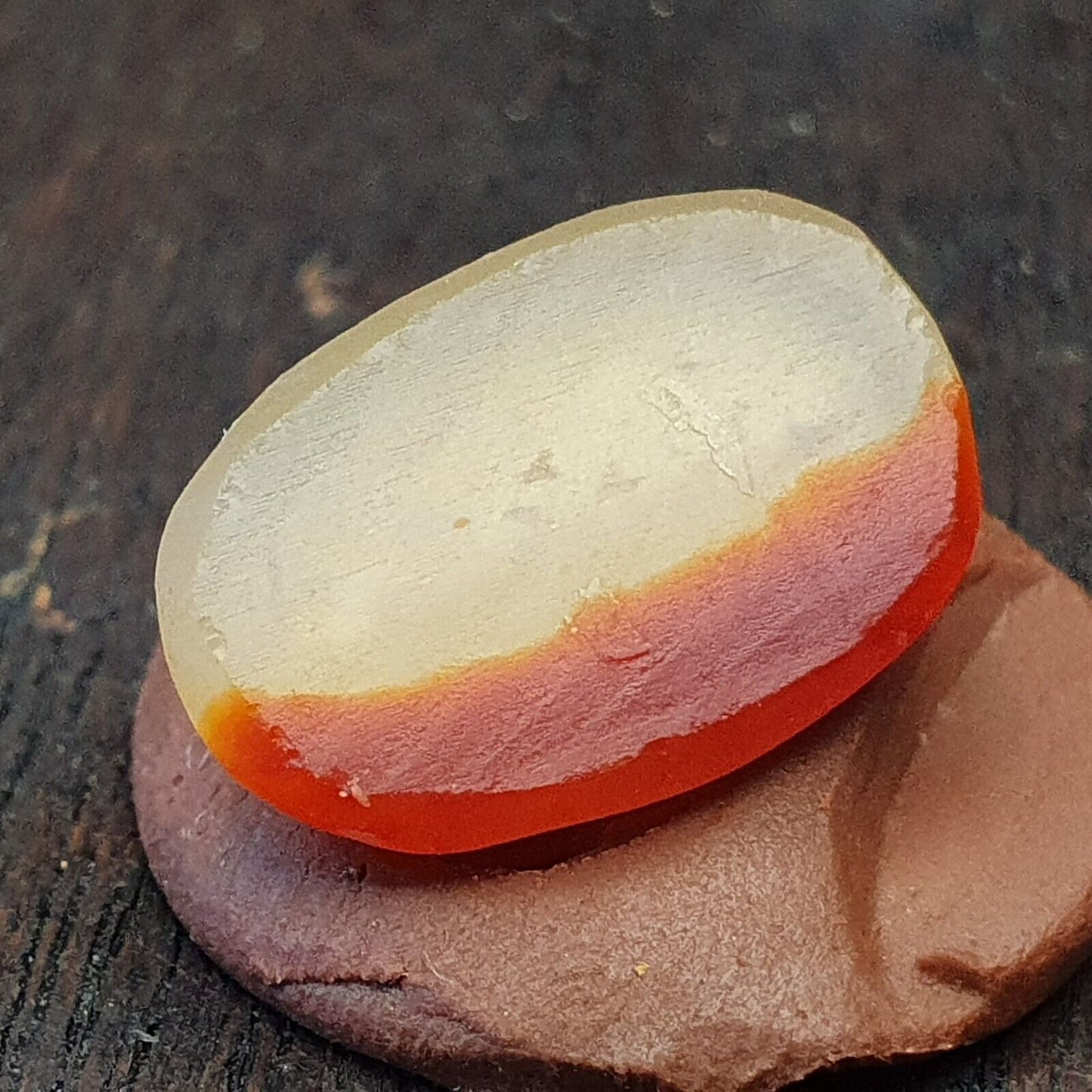 LOT 5 STÜCK Antike antike Luk Mik Eye Achat Dzi Amulett Perle Tiefdruck Mensch