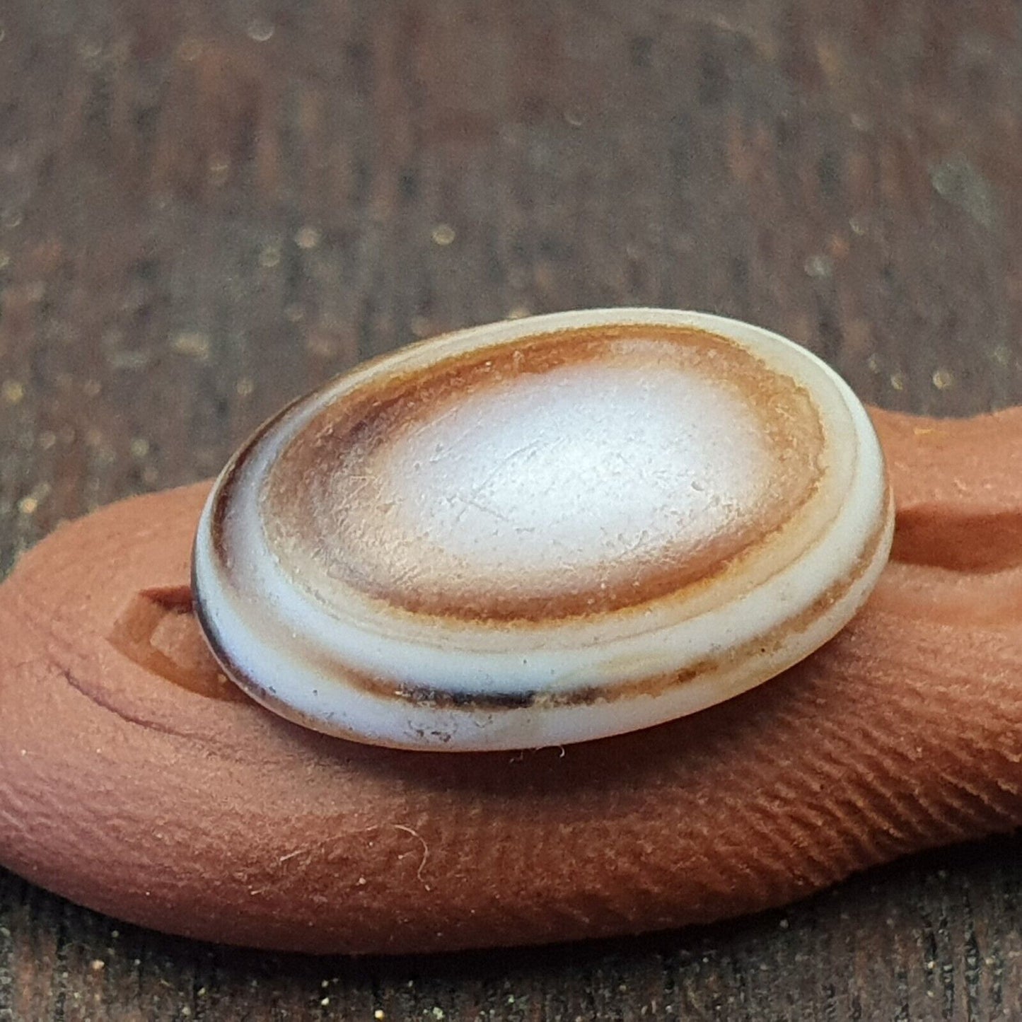 LOT 5 STÜCK Antike antike Luk Mik Eye Achat Dzi Amulett Perle Tiefdruck Mensch