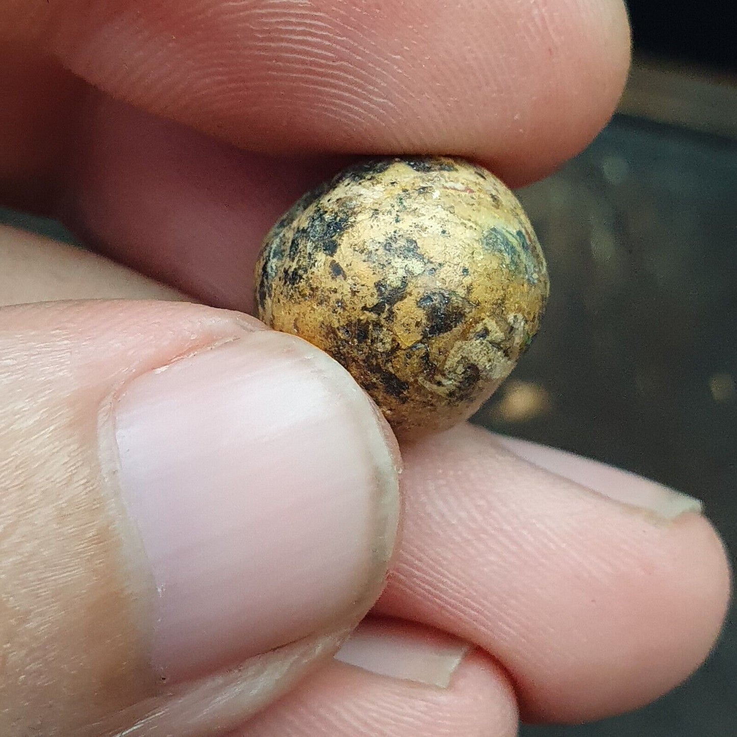 Lot 5 antike antike Himalaya-Suleimany-Achatperlen mit Bändern