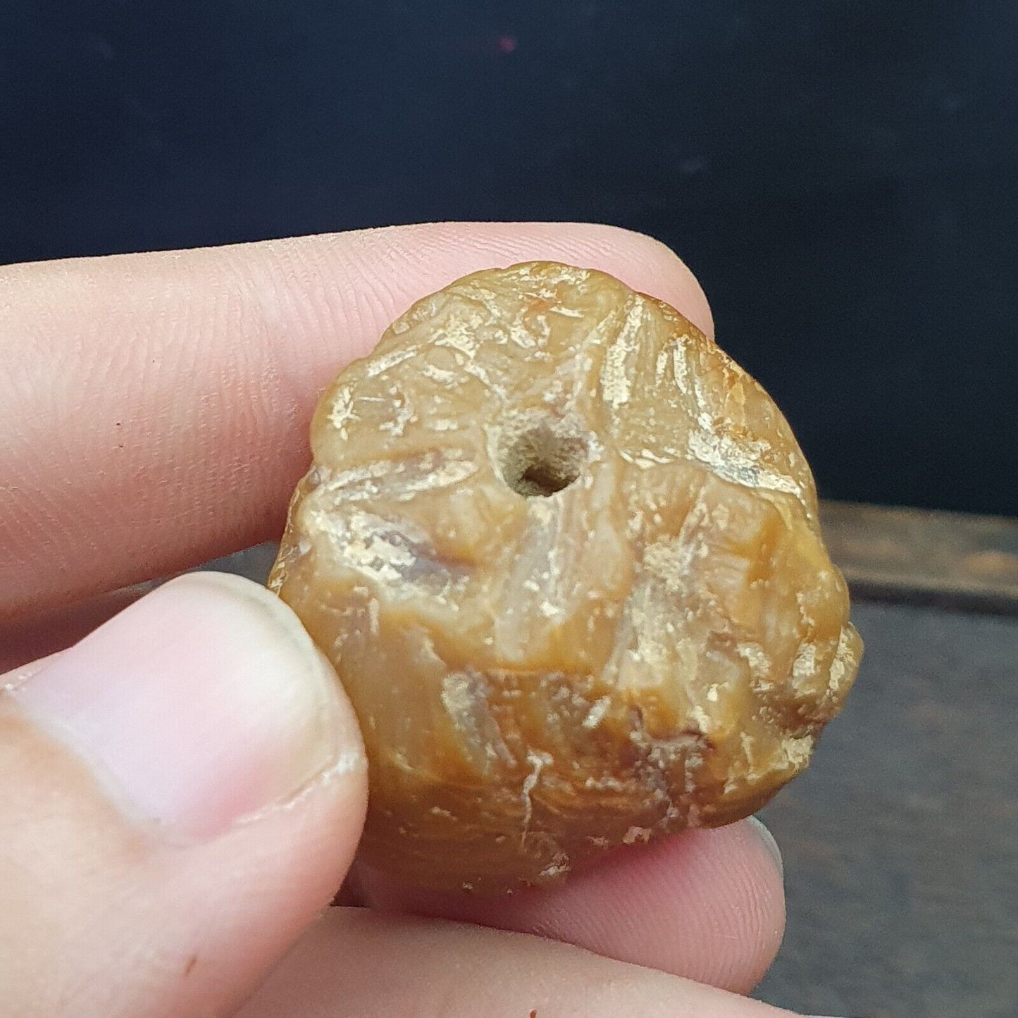 批次 2 古代喜馬拉雅稀有玉石和黑石雕刻大珠