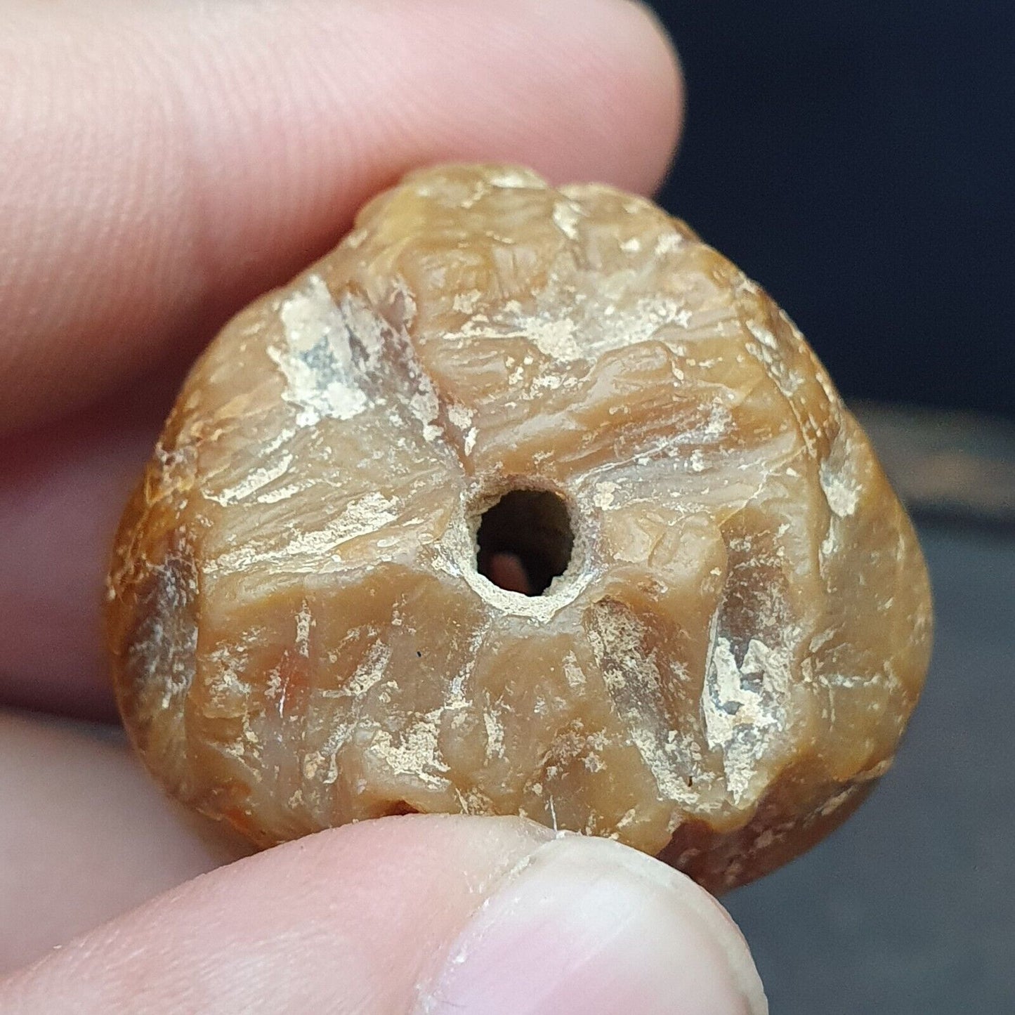 批次 2 古代喜馬拉雅稀有玉石和黑石雕刻大珠