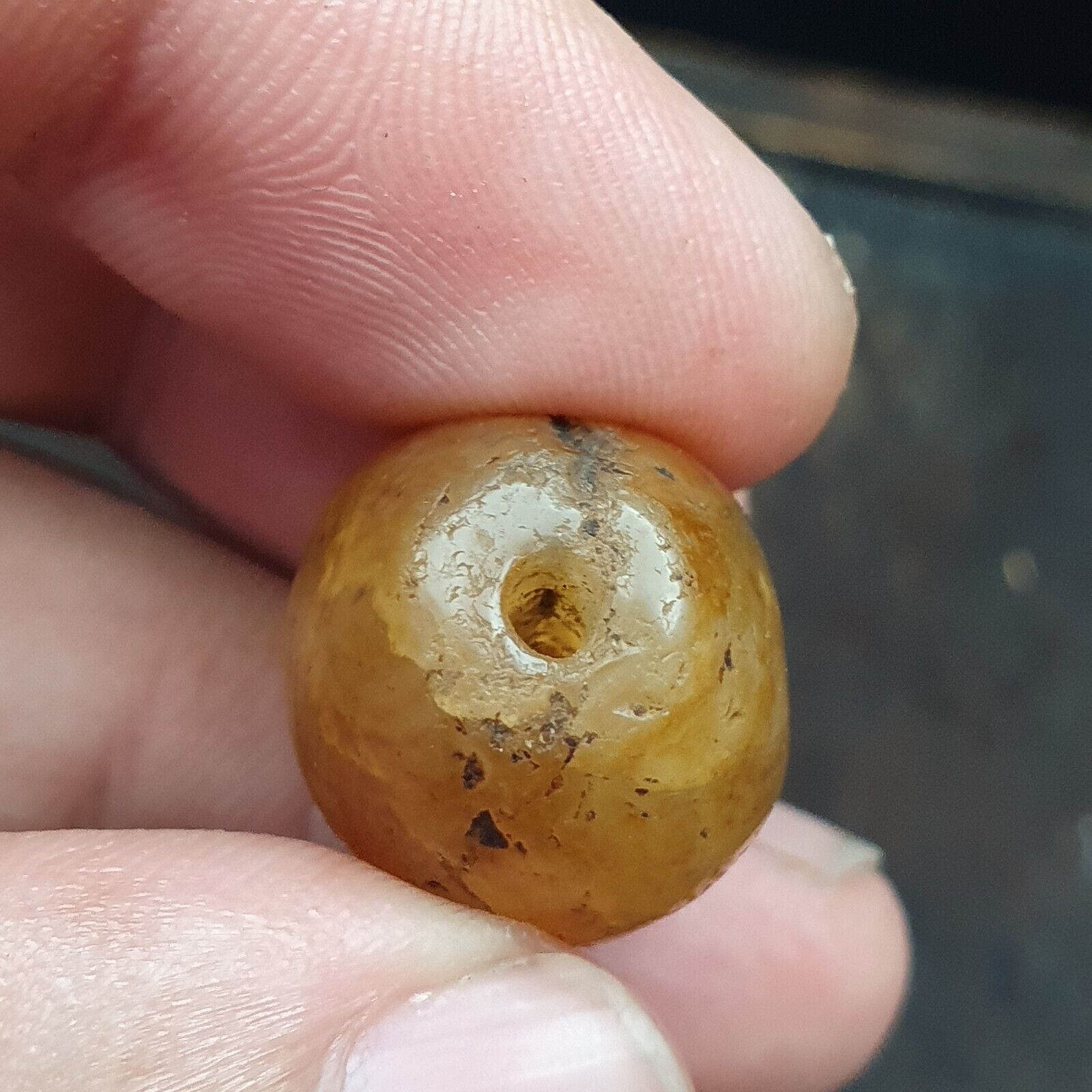 Lot 5 Ancient Antique Himalayan Suleimany Banded Agate Beads