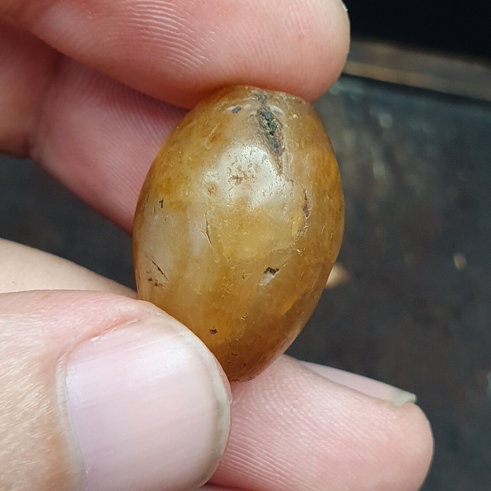 Lot 5 Ancient Antique Himalayan Suleimany Banded Agate Beads